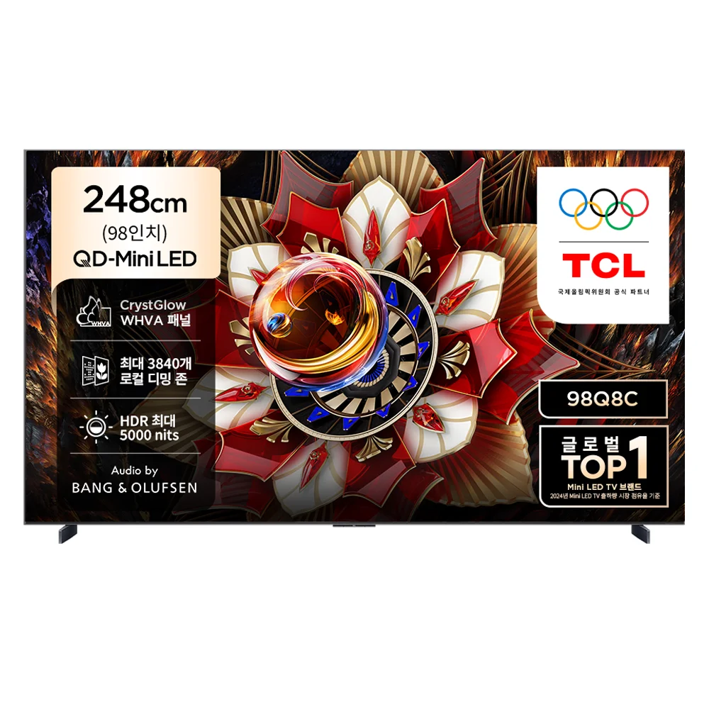 TCL 4K QD Mini LED 스마트 TV, 248cm(98인치),