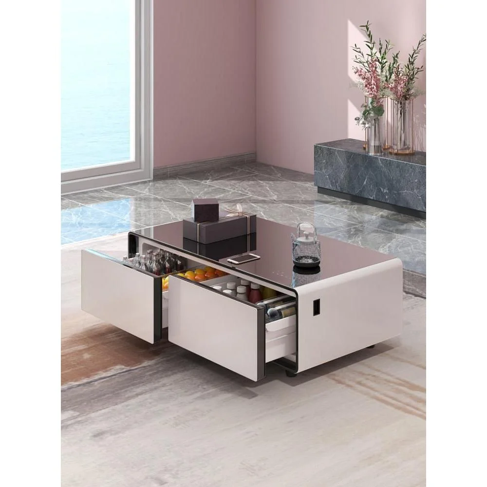 제이베니-2386 모던 수납형 거실 테이블 냉장고 냉동보관 올인원 다기능