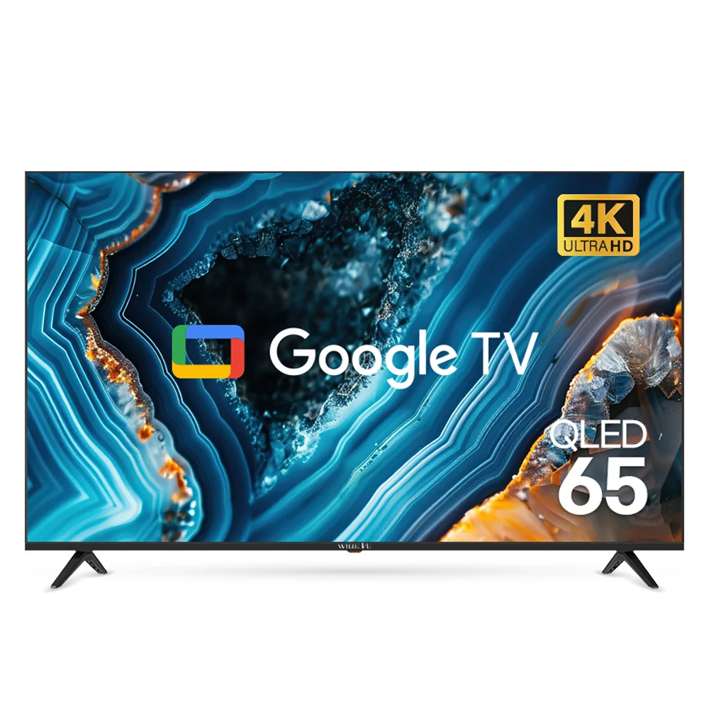 와이드뷰 4K UHD QLED 구글 스마트 TV, 165cm(65인치),