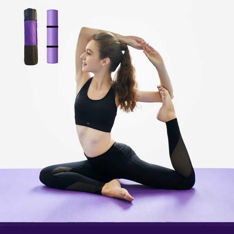 Aram 두꺼운 와이드 NBR 운동 요가매트 20mm 미끄럼방지+스트랩