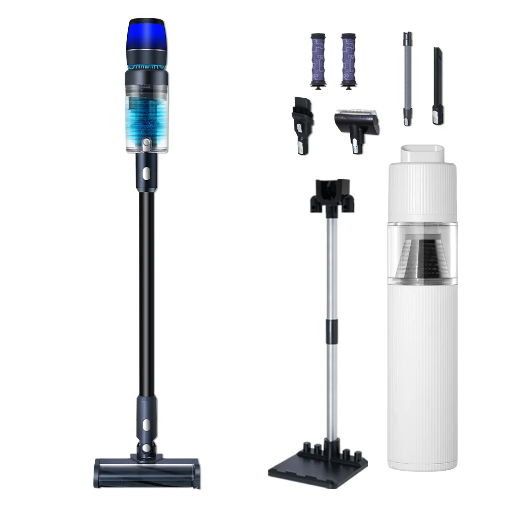 최신형 차이슨 무선 청소기 BLDC V50 자동충전 거치대 + 고사양 흡