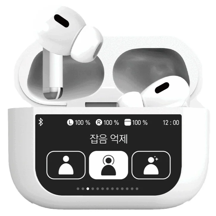 아이리버 ANC 노이즈캔슬링 LCD 터치 스크린 커널형 무선이어폰, IB