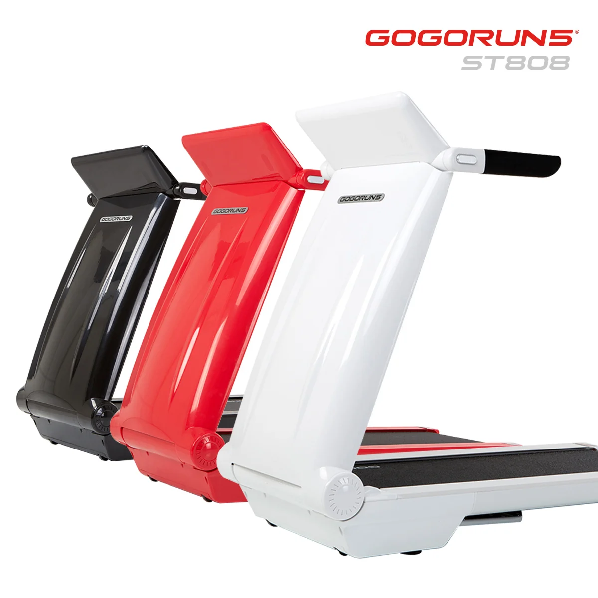 고고런5 2021년형 접이식 런닝머신 ST-808, 화이트, 고고런5 접