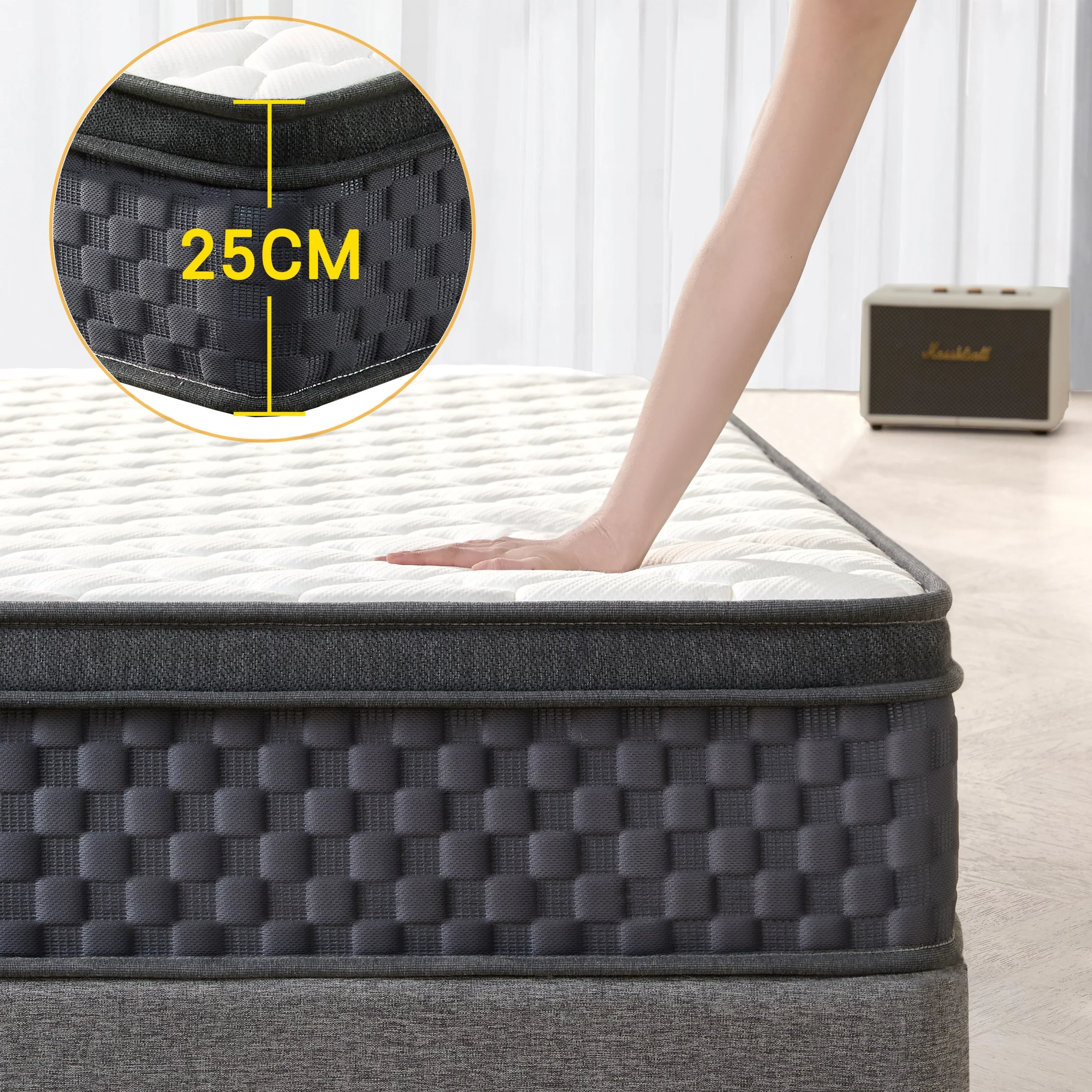 KURUA 침대 매트리스 독립스프링 매트리스