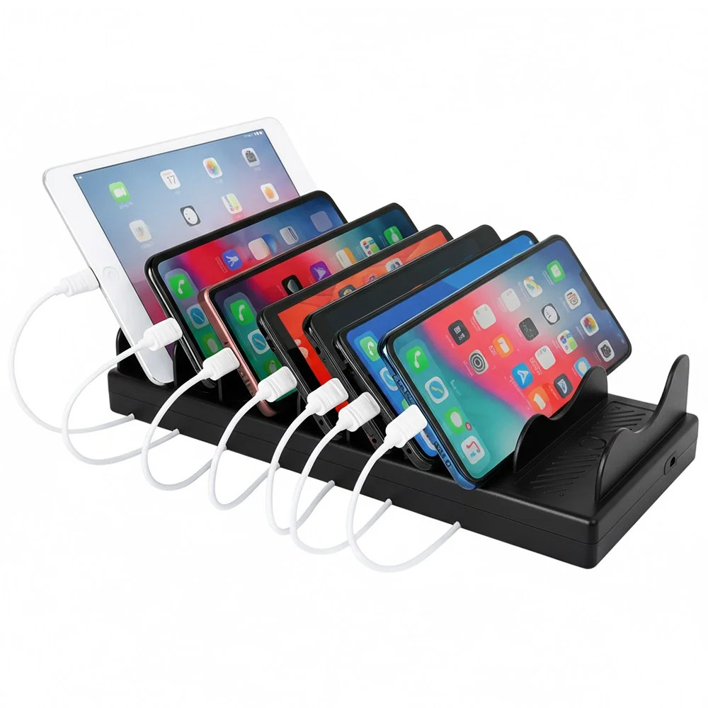 팝폰 7포트 확장가능 테이블오더 화재방지 업소용 초고속 멀티충전기 TC7