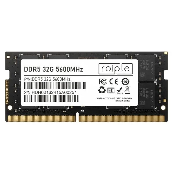ROIPLE DDR5-5600MHz 32GB 노트북용, 1개, Roipl