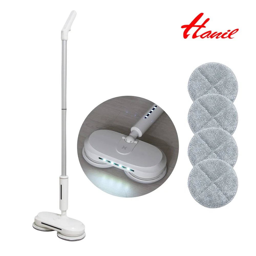 한일 무선 물걸레청소기 듀얼스핀 회전 LED 걸레청소기