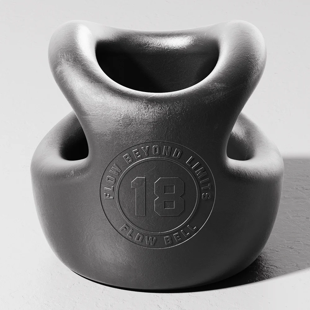 온플로 플로우벨 퍼포먼스 트레이닝 덤벨, 블랙, 18kg, 1개