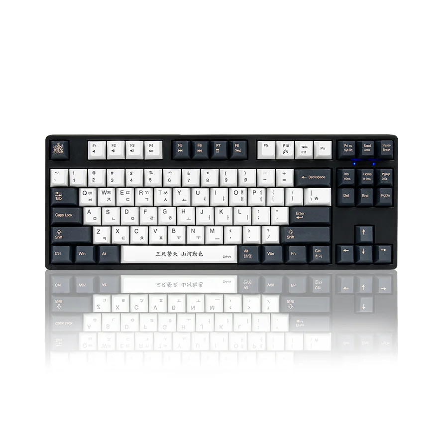 덱 87 프랑슘 거북선 블랙에디션 PBT 유선 텐키리스 키보드, 블랙에디