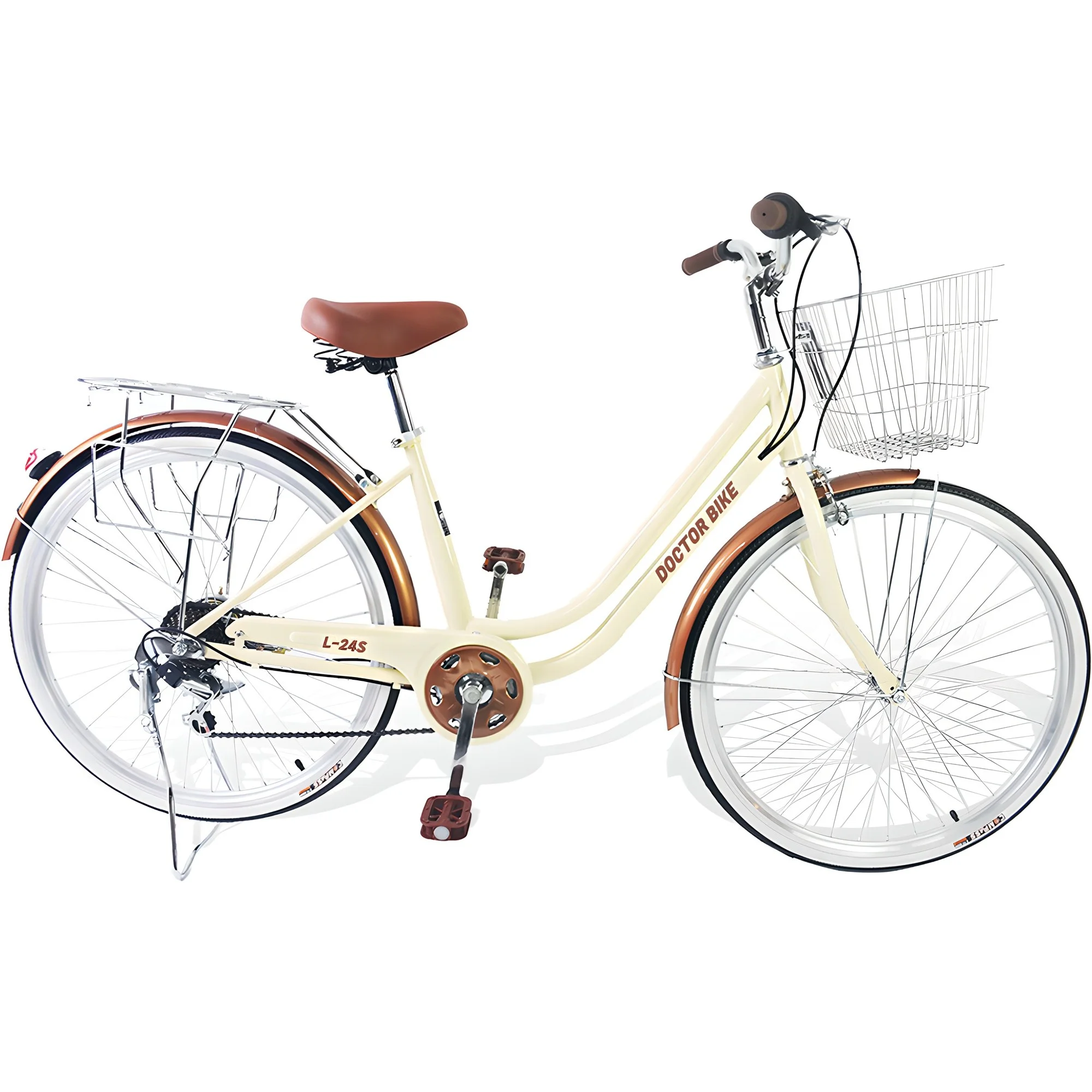 닥터바이크 2024년형 시마노 7단 스틸 프레임 생활용 자전거 60.96