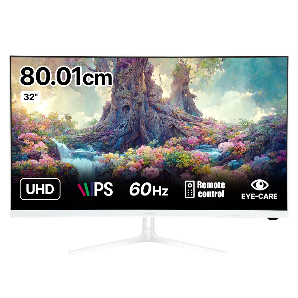 인터픽셀 4K UHD IPS 모니터 화이트 에디션, 80.01cm, IP