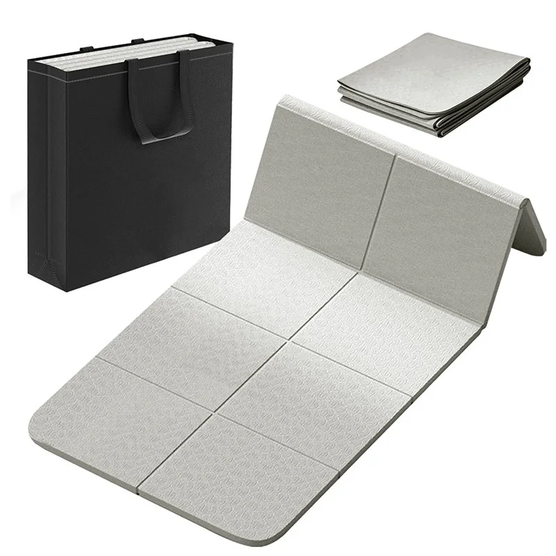 FONOW 요가매트 접이식 수납 고급 소재 소음방지+파우치