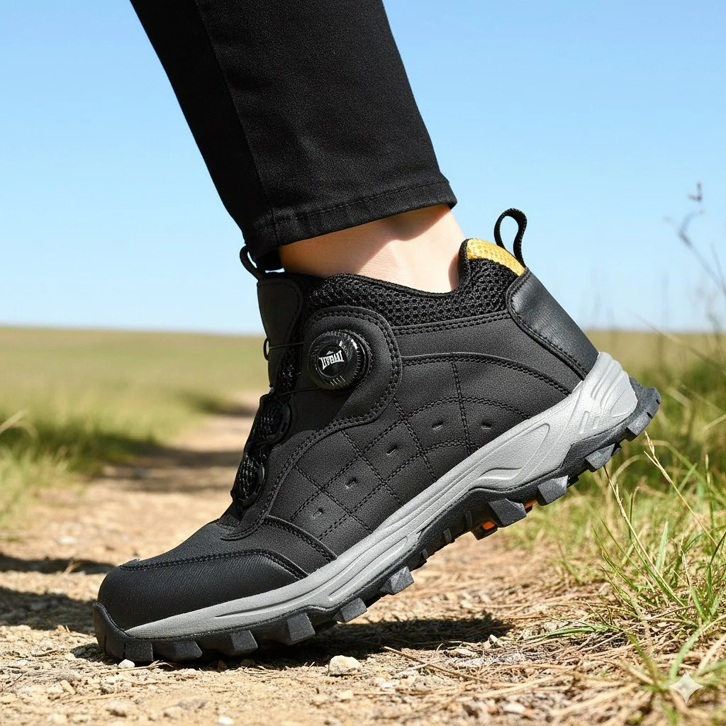 에버라스트 다이얼 트레킹화 남자 발편한 경량 쿠션 메쉬 논슬립 등산화 아